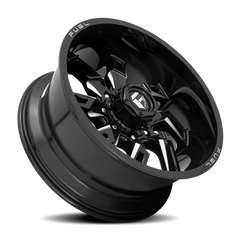 Fuel Lockdown D747 22x10 -18 6x139.7mm 106.1mm Gloss Black Milled