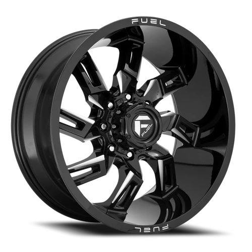 Fuel Lockdown D747 20x10 -18 8x170mm 125.1mm Gloss Black Milled