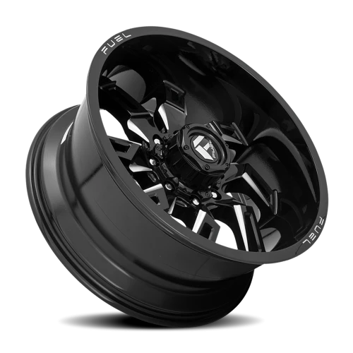 Fuel Lockdown D747 20x9 +1 8x180mm 124.3mm Gloss Black Milled
