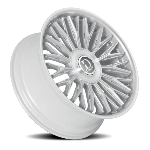 Dolce Luxury Lusso GSBF 24x10 +35 6x135mm 106.2mm Gloss Silver Brushed Face-Stainless Lip