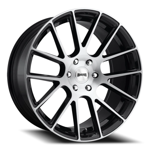 DUB Luxe S206 22x9.5 +30 6x139.7mm 78.1mm Gloss Black Brushed