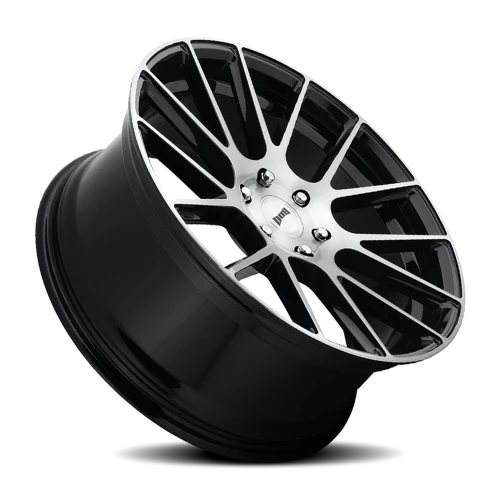DUB Luxe S206 22x9.5 +30 6x139.7mm 78.1mm Gloss Black Brushed