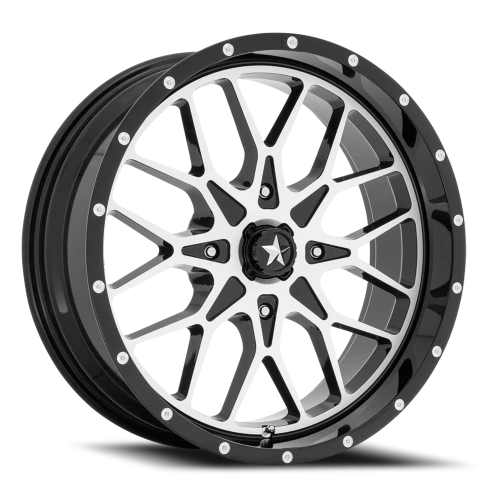 MSA Portal M45 GBM 15x7 +10 4x156mm 115.1mm Gloss Black Machined