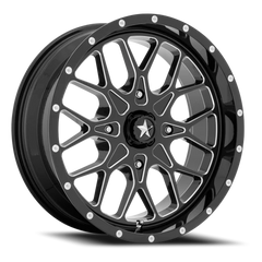 MSA Portal M45 GB-M 22x7 +0 4x156mm 115.1mm Gloss Black Milled