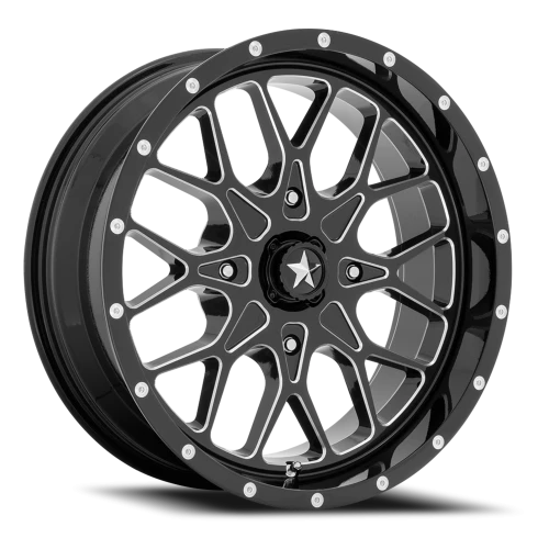 MSA Portal M45 GB-M 24x7 +0 4x137mm 112mm Gloss Black Milled