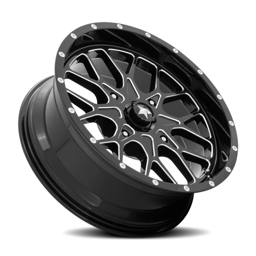MSA Portal M45 GB-M 16x7 +10 4x137mm 96mm Gloss Black Milled