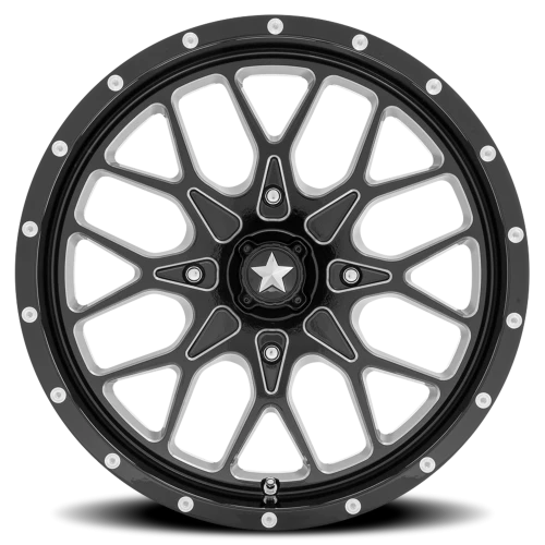 MSA Portal M45 GB-M 18x7 +0 4x110mm 86mm Gloss Black Milled
