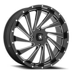 MSA Blade M46 GB-M 18x7 +0 4x137mm 112mm Gloss Black Milled