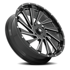 MSA Blade M46 GB-M 18x7 +0 4x137mm 112mm Gloss Black Milled