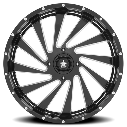MSA Blade M46 GB-M 18x7 +0 4x156mm 115.1mm Gloss Black Milled