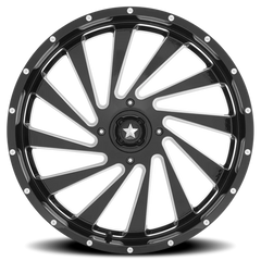 MSA Blade M46 GB-M 18x7 +0 4x156mm 115.1mm Gloss Black Milled