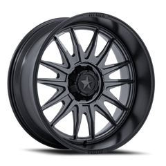 MSA M55 Commander UTV AB 24x10 -25 4x137mm 110.1mm Matte Gunmetal Matte Black Lip