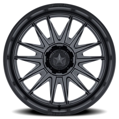 MSA M55 Commander UTV AB 20x7 +0 5x114.3mm 72.56mm Matte Gunmetal Matte Black Lip