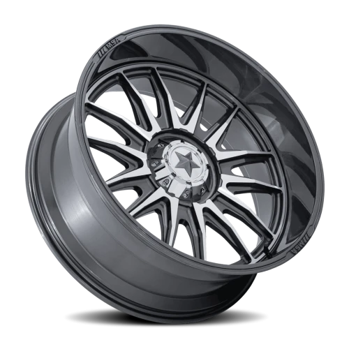 MSA M55 Commander UTV AD 15x7 +10 4x137mm 110.1mm Platinum Machined Face