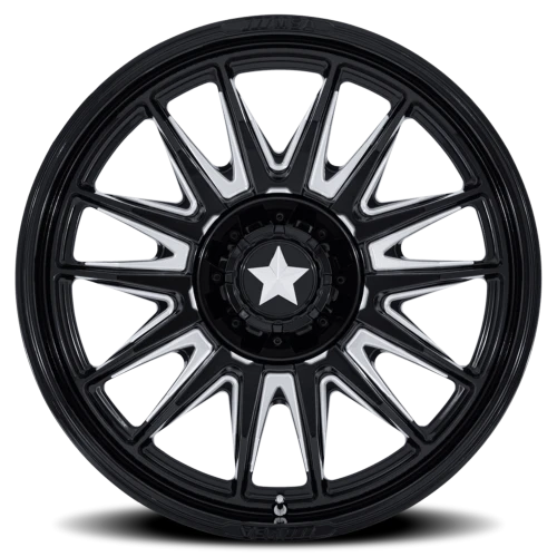 MSA M55 Commander UTV BE 24x10 -25 4x137mm 110.1mm Gloss Black Milled