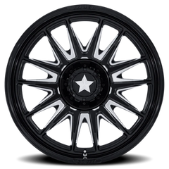 MSA M55 Commander UTV BE 15x7 +10 4x110mm 86mm Gloss Black Milled