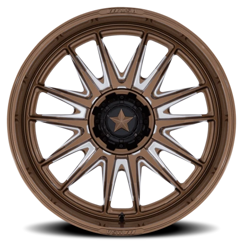 MSA M55 Commander UTV ZE 24x10 -25 4x137mm 110.1mm Gloss Bronze Milled