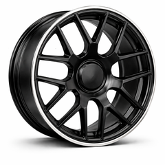 Mercedes MB 77 20x8.5 5x112 et38 66.45 SEMI MATT BLACK LIP