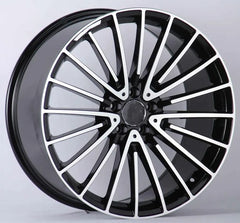 Mercedes MB 33 21x9 5x112 et34 66.5 BLACK MACHINE FACE