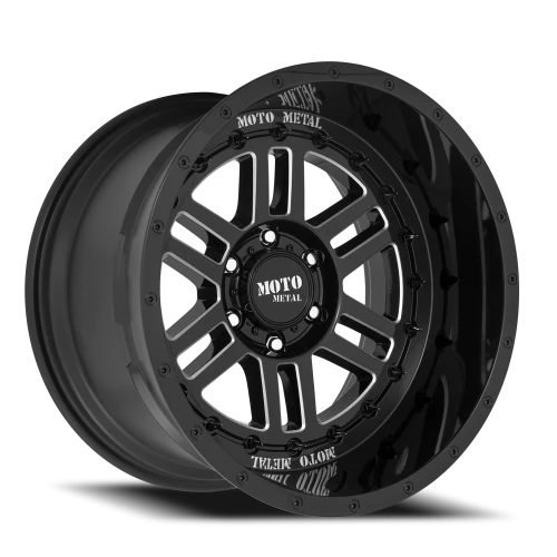 Moto Metal MO800 Deep Six GB 20x10 -18 5x127mm 71.5mm Gloss Black Milled