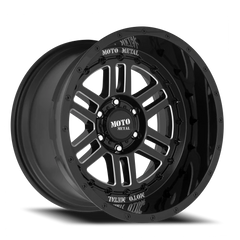 Moto Metal MO800 Deep Six GB 20x10 -18 6x135mm 87.1mm Gloss Black Milled
