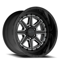 Moto Metal MO801 Phantom GY 20x10 -18 8x170mm 125.5mm Gloss Black Gray Tint
