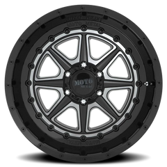 Moto Metal MO801 Phantom GY 20x10 -18 8x170mm 125.5mm Gloss Black Gray Tint