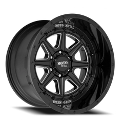 Moto Metal MO801 Phantom GBM 20x10 -18 5x127mm 71.5mm Gloss Black Milled