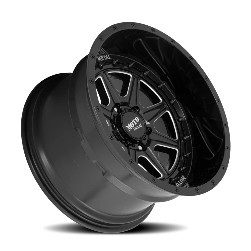Moto Metal MO801 Phantom GBM 20x10 -18 5x127mm 71.5mm Gloss Black Milled