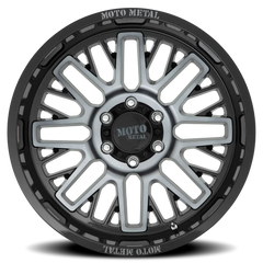 Moto Metal MO802 GY 20x10 -18 6x135mm 87.1mm Gloss Black Machined-Gray Tint