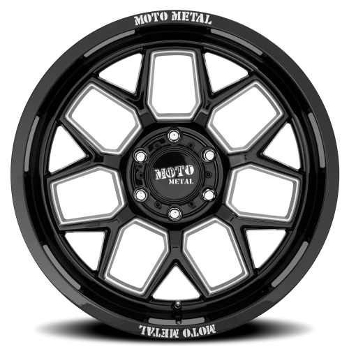 Moto Metal MO803 Banshee GB 20x10 -18 6x135mm 87.1mm Gloss Black Milled