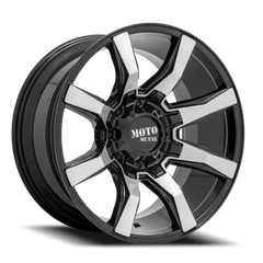 Moto Metal MO804 Spider GBM 20x10 +12 8x165.1mm 125.1mm Gloss Black Machined