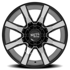 Moto Metal MO804 Spider GBM 20x10 -18 5x139.7mm 110.1mm Gloss Black Machined