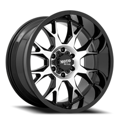 Moto Metal MO806 GBM 22x12 -44 6x139.7mm 106.1mm Gloss Black Machined