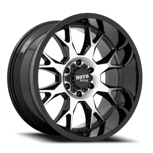 Moto Metal MO806 GBM 20x10 -18 8x180mm 124.2mm Gloss Black Machined