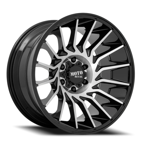 Moto Metal MO807 GBM 22x12 -44 5x127mm 71.5mm Gloss Black Machined