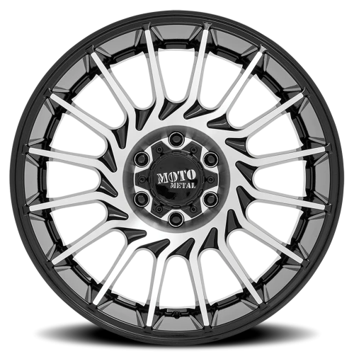Moto Metal MO807 GBM 20x10 -18 8x165.1mm 125.1mm Gloss Black Machined