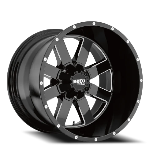 Moto Metal MO962 GB-M 20x10 -24 6x139.7mm 106.1mm Gloss Black Milled