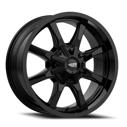 Moto Metal MO970 FGB 17x8 +0 8x165.1mm 125.1mm Gloss Full Gloss Black