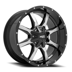 Moto Metal MO970 GBM 20x10 -24 6x135mm 106.1mm Gloss Black Machined Face