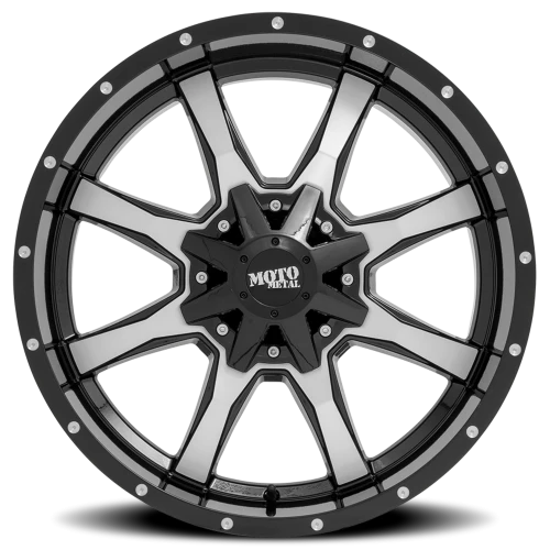 Moto Metal MO970 GBM 18x9 +18 5x127mm 78.1mm Gloss Black Machined Face