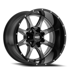 Moto Metal MO970 GY 20x12 -44 6x135mm 106.1mm Gloss Gray Gloss Black Lip