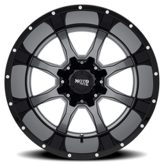 Moto Metal MO970 GY 20x10 -18 6x135mm 106.1mm Gloss Gray Gloss Black Lip