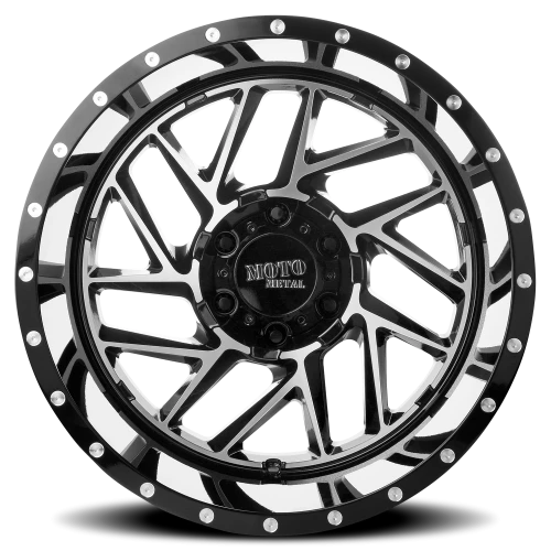 Moto Metal MO985 Breakout GBM 20x12 -44 6x139.7mm 106.1mm Gloss Black Machined