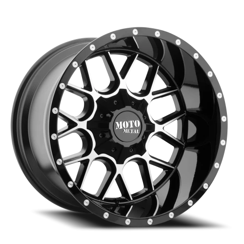 Moto Metal MO986 Siege GBM 22x10 +12 6x135mm 106.25mm Gloss Black Machined