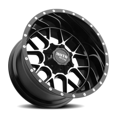 Moto Metal MO986 Siege GBM 24x14 -76 8x165.1mm 125.5mm Gloss Black Machined