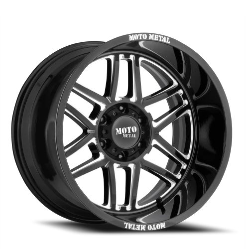 Moto Metal MO992 Folsom GB-M 20x12 -44 5x139.7mm 78mm Gloss Black Milled