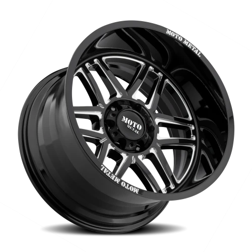 Moto Metal MO992 Folsom GB-M 20x12 -44 5x139.7mm 78mm Gloss Black Milled