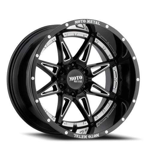 Moto Metal MO993 Hydra GB-M 18x8.5 +18 5x127mm 71.5mm Gloss Black Milled