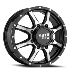 Moto Metal MO995 Dually GBM 17x6.5 +111 8x210mm 154.3mm Gloss Black Machined